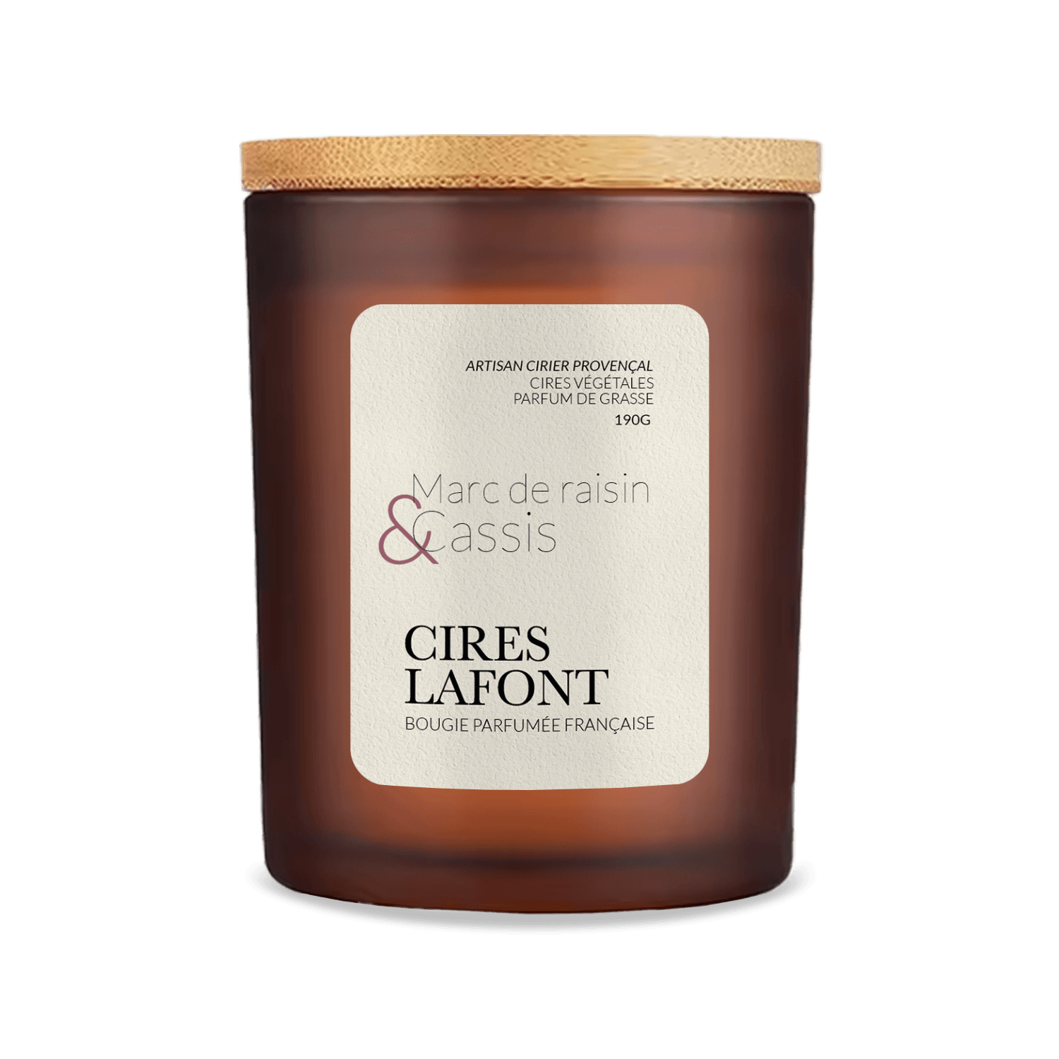 Bougie Marc de raisin cassis